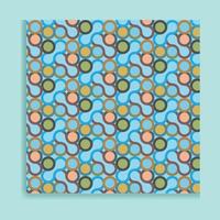 Vector seamless pattern. Modern stylish texture. Repeated retro geometric pattern with hexagonal tiles