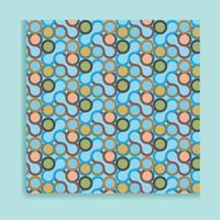 Vector seamless pattern. Modern stylish texture. Repeated retro geometric pattern with hexagonal tiles