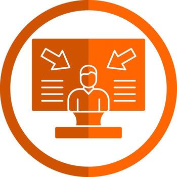 diseño de icono de vector de diseño centrado en el usuario