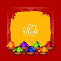 contento holi indio festival de colores hermosa antecedentes diseño vector
