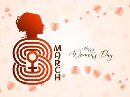Happy Women's Day 8 march stylish background design vector