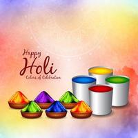 Happy Holi indian festival religious background design vector
