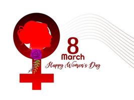 International Women's Day celebration 8 march background design vector