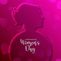 Happy Women's Day 8 march stylish background design vector