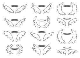 wing vector design illustration isolated on white background