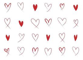 heart vector design illustration isolated on white background