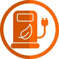 Eco Station Vector Icon Design