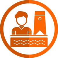 Bodyboarding Vector Icon Design