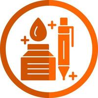 Pen And Ink Vector Icon Design