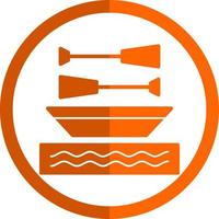 Rowing Vector Icon Design