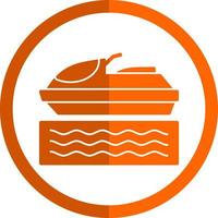 Jet Skiing Vector Icon Design