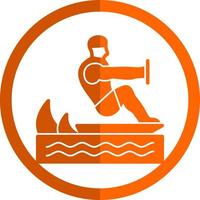 Surfing Vector Icon Design