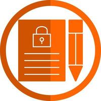 Confidential Project Vector Icon Design