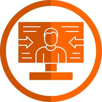 diseño de icono de vector centrado en el usuario