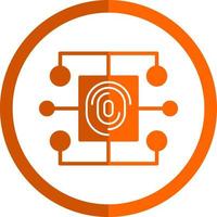 Biometric Data Vector Icon Design