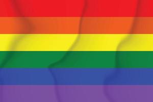 Pride silk flag illustration. Lgbt community symbol in rainbow colors. Vector backdrop for your design