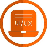 diseño de icono de vector de diseñador de ui ux