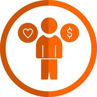 Work Life Balance Vector Icon Design