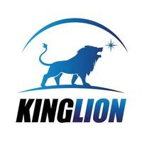vector de diseño de logotipo de cabeza de león