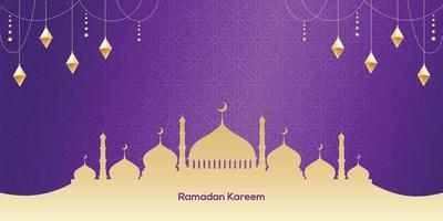 Ramadán kareem islámico antecedentes vector. contento islámico nuevo hijri año. gráfico diseño para el decoración de regalo certificados, pancartas y volantes. vector