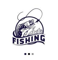 vector de diseño de logotipo de pesca