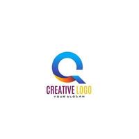 Creative Letter Q Logo Design. vector