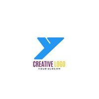 Creative Letter Y Logo Design. vector