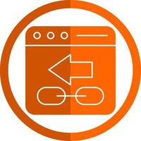 Backlink Vector Icon Design