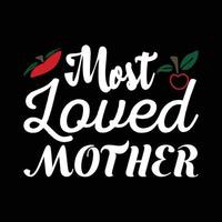 MOTHER'S DAY T-SHIRT DESIGN vector