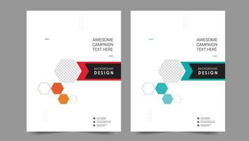 Cover template flyer design vector background