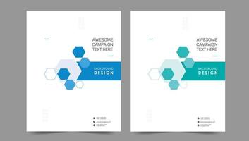 Cover template flyer design vector background