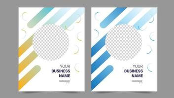 Cover template flyer design vector background