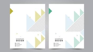 Cover template flyer design vector background