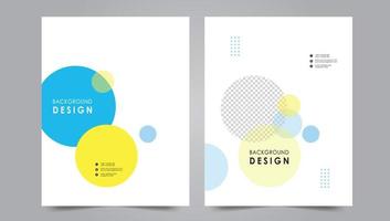 Cover template flyer design vector background