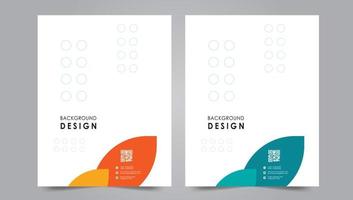 Cover template flyer design vector background