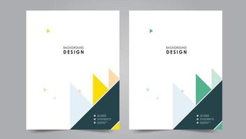 Cover template flyer design vector background