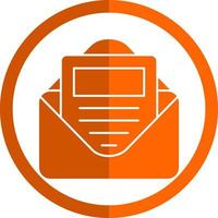 E Newsletter Vector Icon Design