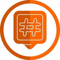 diseño de icono de vector de hashtags