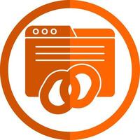 Backlinks Vector Icon Design