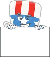 Uncle Sam Hat Icon Design vector