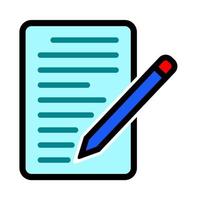 Illustration Vector Graphic of document, edit file, pen text, note icon