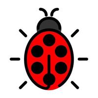 Illustration Vector Graphic of bug, insect, beetle icon.eps