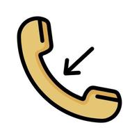 Illustration Vector Graphic of call phone, telephone incoming icon