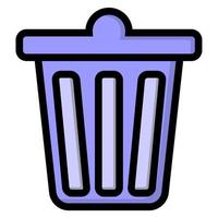 Illustration Vector Graphic of delete icon, trash icon.eps