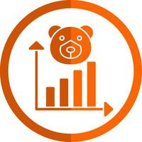 Bear Market Vector Icon Design