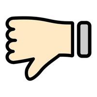 Illustration Vector Graphic of down thumb, dislike icon.eps