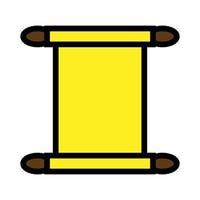 Parchment line icon isolated on white background. Black flat thin icon on modern outline style. Linear symbol and editable stroke. Simple and pixel perfect stroke vector illustration.