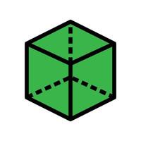 Edit cube line icon isolated on white background. Black flat thin icon on modern outline style. Linear symbol and editable stroke. Simple and pixel perfect stroke vector illustration.