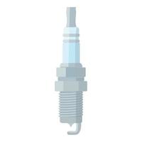 Spark plug icon cartoon vector. Car part vector