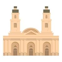 Chile church icon cartoon vector. National culture vector